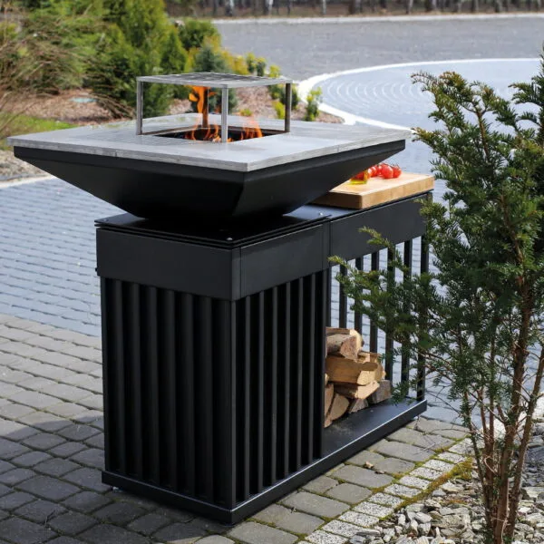 QUADRUM-grill med bordplate av tre - Image 12