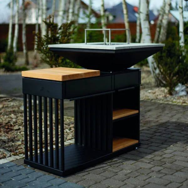QUADRUM-grill med bordplate av tre - Image 10