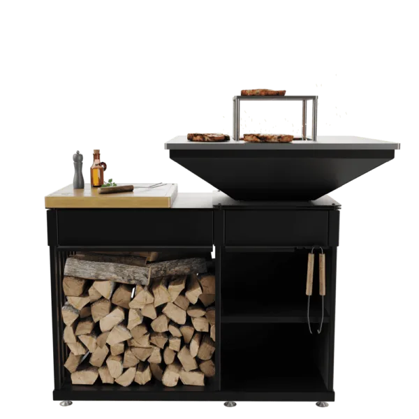 QUADRUM-grill med bordplate av tre - Image 8