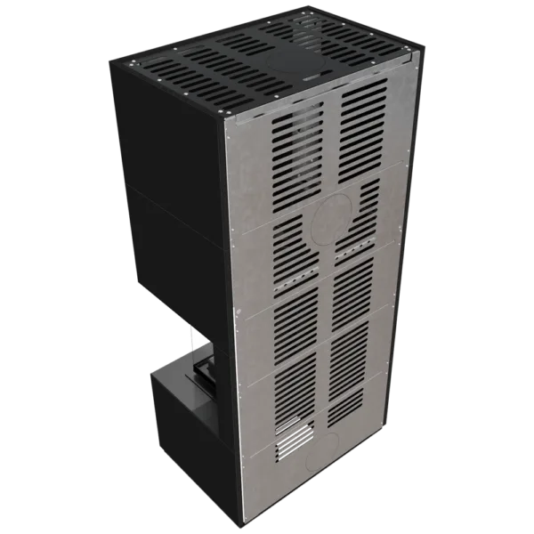 NBC/EASY BOX 7 kW Ø 160 Luftpeis i modulært stålhus – Svart - Image 8