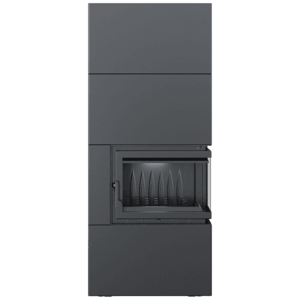 Modulær Peis Simple Box 8 kW Ø 200 Svart Høyre - Image 4