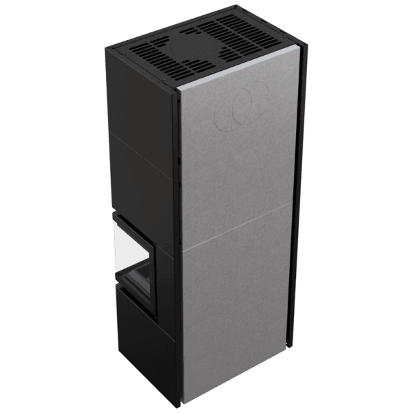 Modulær Peis Simple Box 8 kW Ø 200 Svart Høyre - Image 6