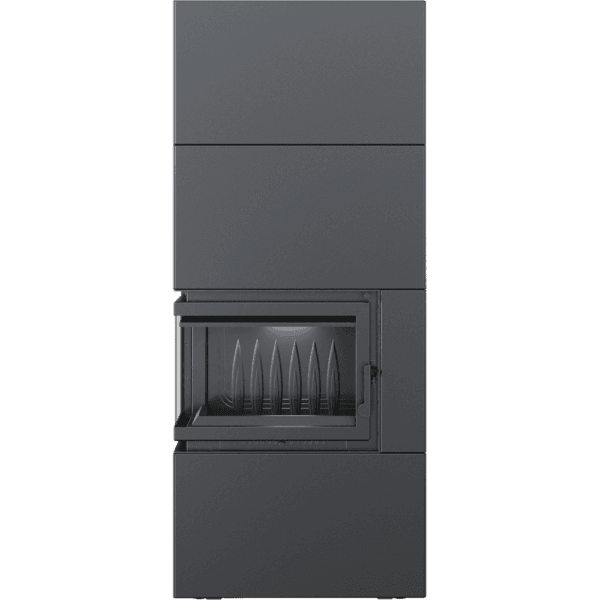 Modulær Peis Simple Box 8 kW Ø 200 Svart Venstre - Bilde 6