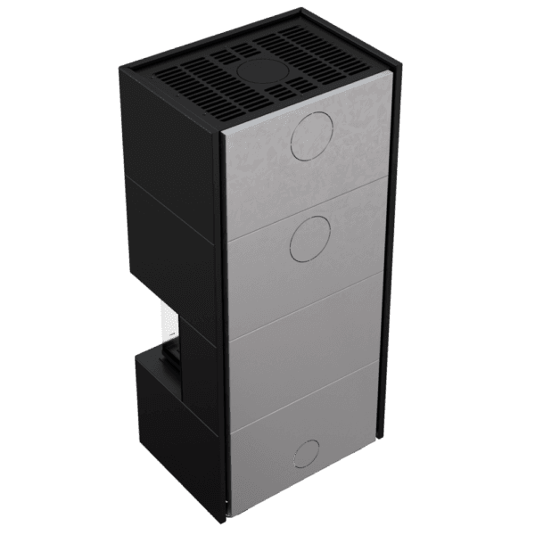 NBC/EASY BOX 7 kW Ø 160 Luftpeis i modulært stålhus – Svart - Image 5