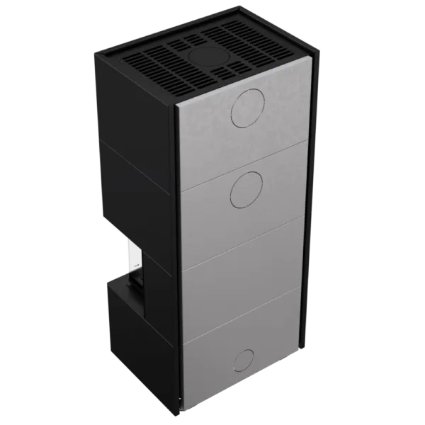 NBC/EASY BOX 7 kW Ø 160 Luftpeis i modulært stålhus – Svart - Image 5