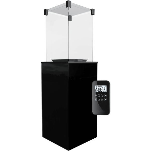 PATIO Gassvarmer med Glasspanel – Sort, Automatisk, 8,2 kW - Bilde 2