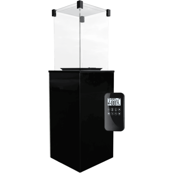 PATIO Gassvarmer med Glasspanel – Sort, Automatisk, 8,2 kW - Bilde 4